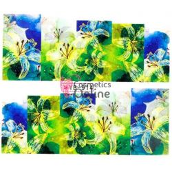 Stickere Mollylac cu apa pentru unghii Cod YB-914 - 53081 Flori colorate